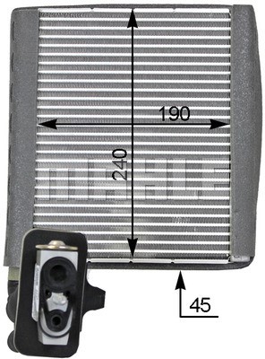 Evaporator, air conditioning MAHLE AE119000P 8