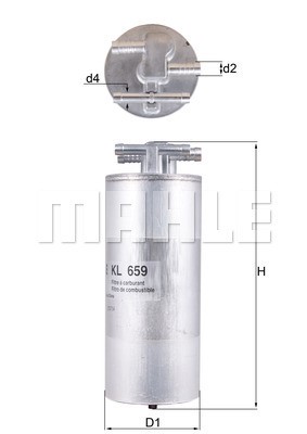 Fuel Filter MAHLE KL659
