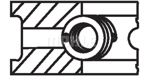 Piston Ring Kit MAHLE 02992N2 3