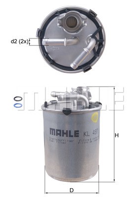 Fuel Filter MAHLE KL497D