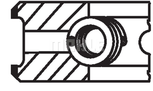 Piston Ring Kit MAHLE 081RS001050N0 3
