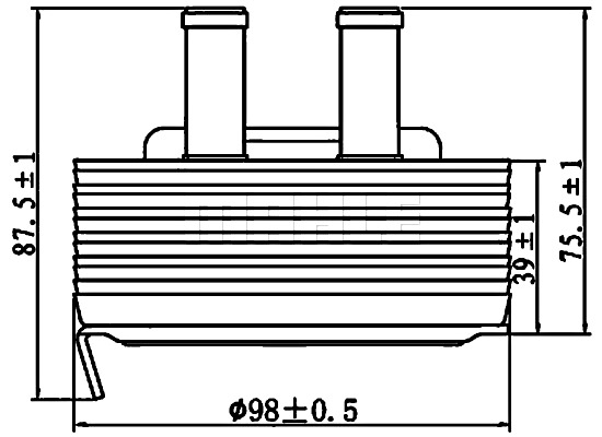 Oil Cooler, engine oil MAHLE CLC197000S