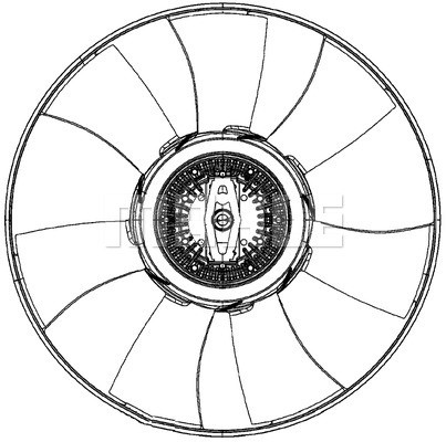 Fan, engine cooling MAHLE CFF492000P 2
