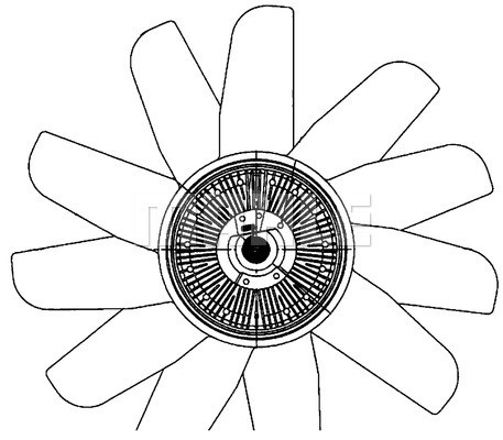 Fan, engine cooling MAHLE CFF494000P 2