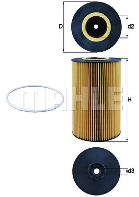 Oil Filter MAHLE OX425D