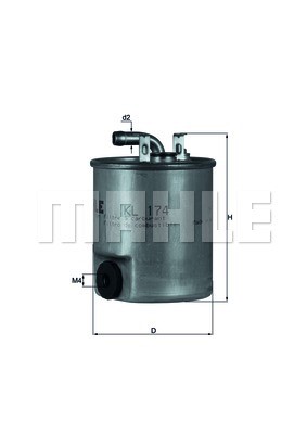 Fuel Filter MAHLE KL174