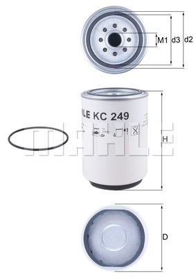 Fuel Filter MAHLE KC249D