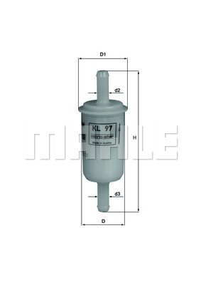 Fuel Filter MAHLE KL97OF