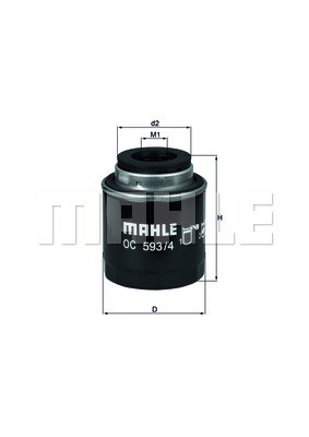Oil Filter MAHLE OC593/4