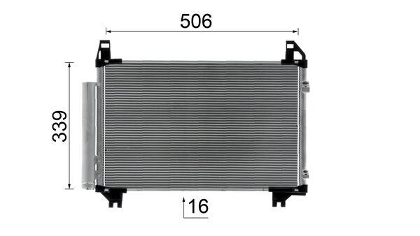 Condenser, air conditioning MAHLE AC800000S 10