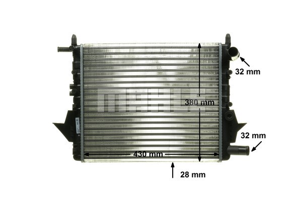 Radiator, engine cooling MAHLE CR614000P 10