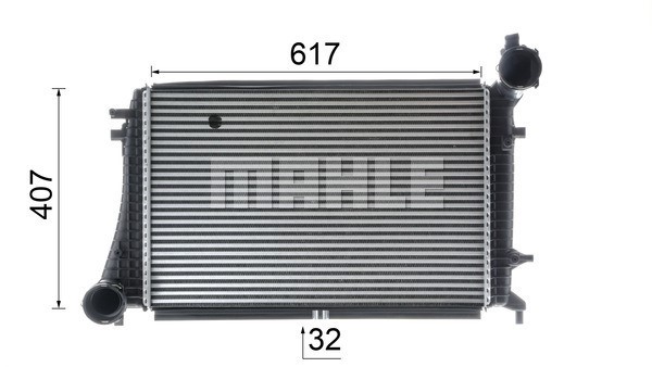 Charge Air Cooler MAHLE CI166000P 12