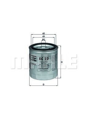 Fuel Filter MAHLE KC22