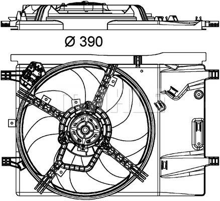 Fan, engine cooling MAHLE CFF181000P 2