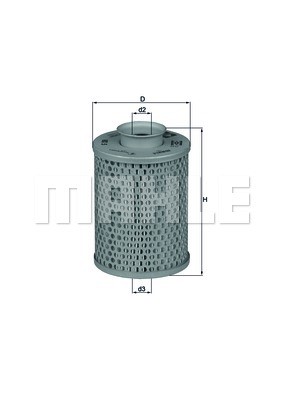 Hydraulic Filter, steering system MAHLE HX5