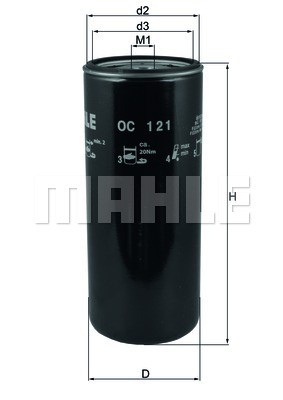 Oil Filter MAHLE OC121
