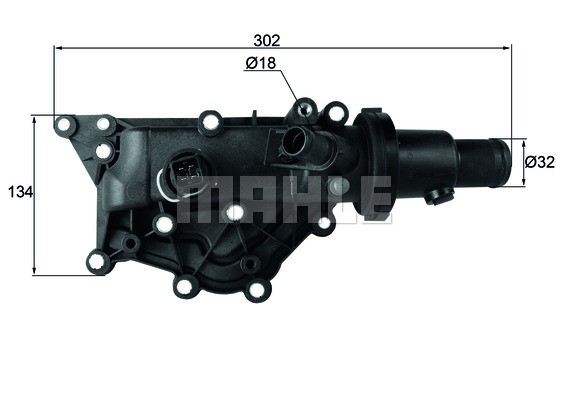 Thermostat, coolant MAHLE TH6089