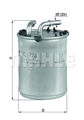 Fuel filter MAHLE KL778