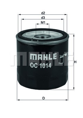 Oil Filter MAHLE OC1014