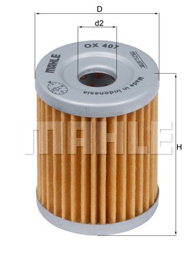 Oil Filter MAHLE OX407