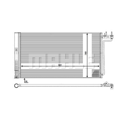 Condenser, air conditioning MAHLE AC29000P 5