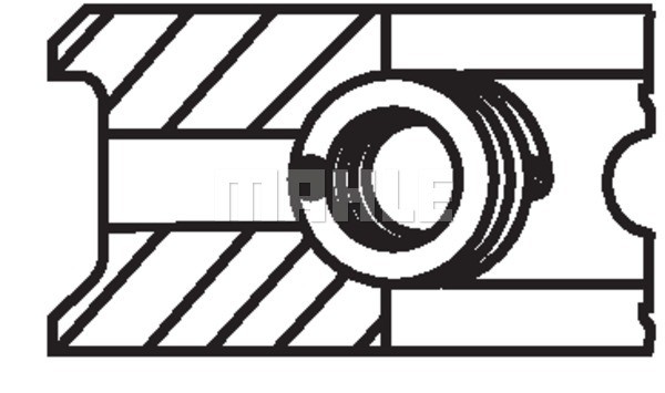 Piston Ring Kit MAHLE 00415N4 2