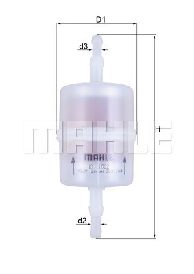 Fuel Filter MAHLE KL1022