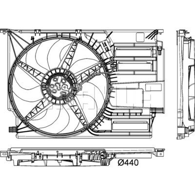 Fan, engine cooling MAHLE CFF403000P 13