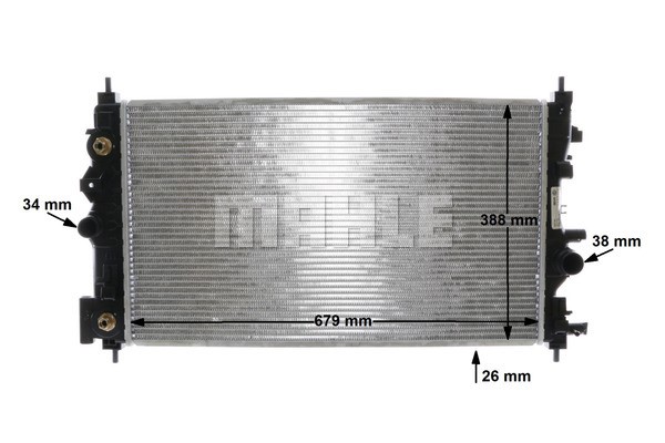 Radiator, engine cooling MAHLE CR1011000S 12