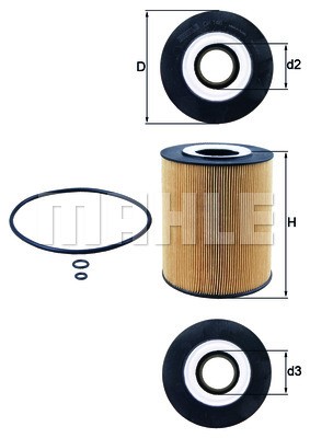 Oil Filter MAHLE OX146D