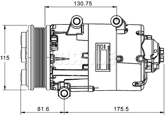 Compressor, air conditioning MAHLE ACP1331000P 2
