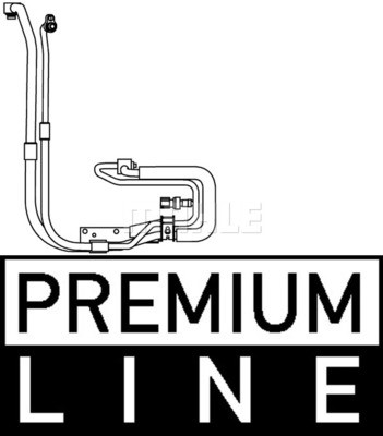 High-/Low Pressure Line, air conditioning MAHLE AP96000P