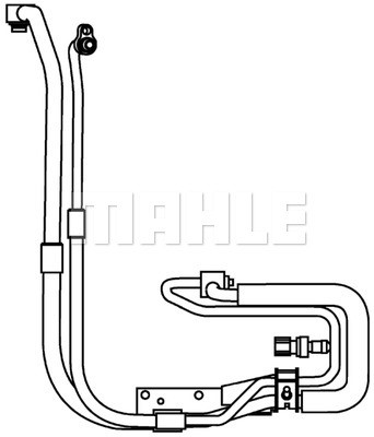 High-/Low Pressure Line, air conditioning MAHLE AP96000P 2