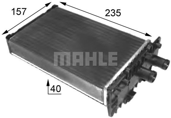 Heat Exchanger, interior heating MAHLE AH48000S