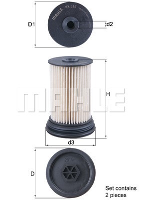 Fuel Filter MAHLE KX516/S