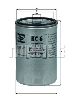 Fuel Filter MAHLE KC6