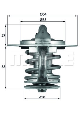 Thermostat, coolant MAHLE TX8477