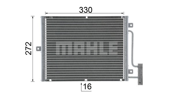 Condenser, air conditioning MAHLE AC317000P 12