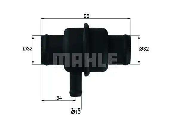 Thermostat, coolant MAHLE TH179