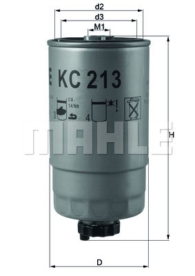 Fuel Filter MAHLE KC213
