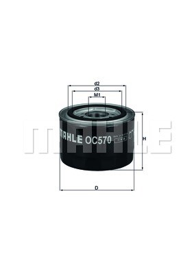 Oil Filter MAHLE OC570