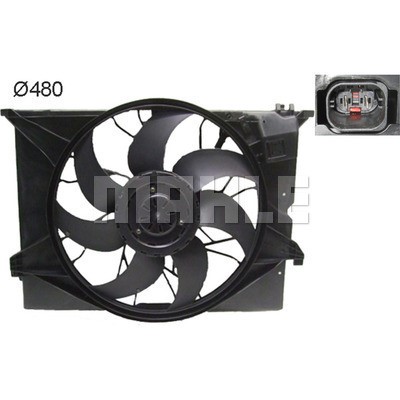 Fan, engine cooling MAHLE CFF486000S 2