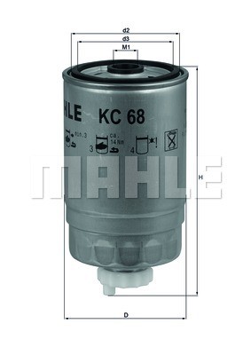 Fuel Filter MAHLE KC68