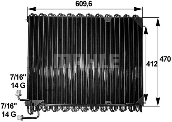 Condenser, air conditioning MAHLE AC285000P 2