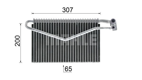 Evaporator, air conditioning MAHLE AE67000P 12