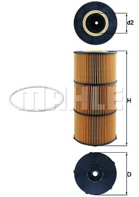 Oil Filter MAHLE OX832D