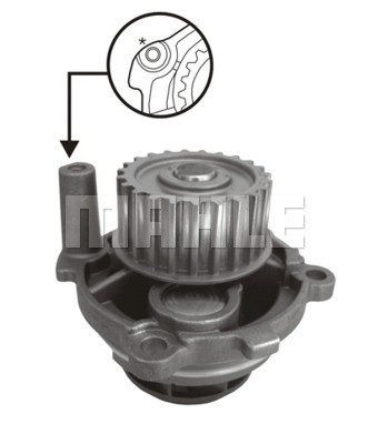 Water Pump, engine cooling MAHLE CP8000S