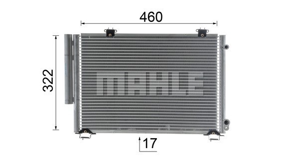 Condenser, air conditioning MAHLE AC484000S 11