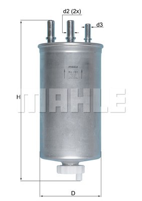 Fuel Filter MAHLE KL781