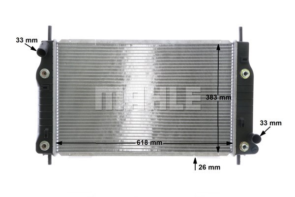 Radiator, engine cooling MAHLE CR741000S 12